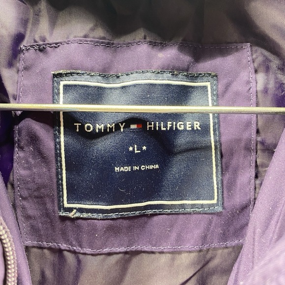 Tommy Hilfiger Vest Womens Large Purple Sleeveless Full‎ Zip Fleece Hiking - Picture 5 of 11